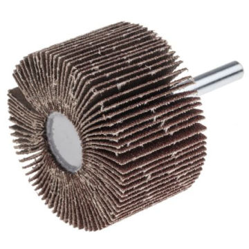 Brosse de roue à volet en carbure de silicium en oxyde d&#39;aluminium avec tige